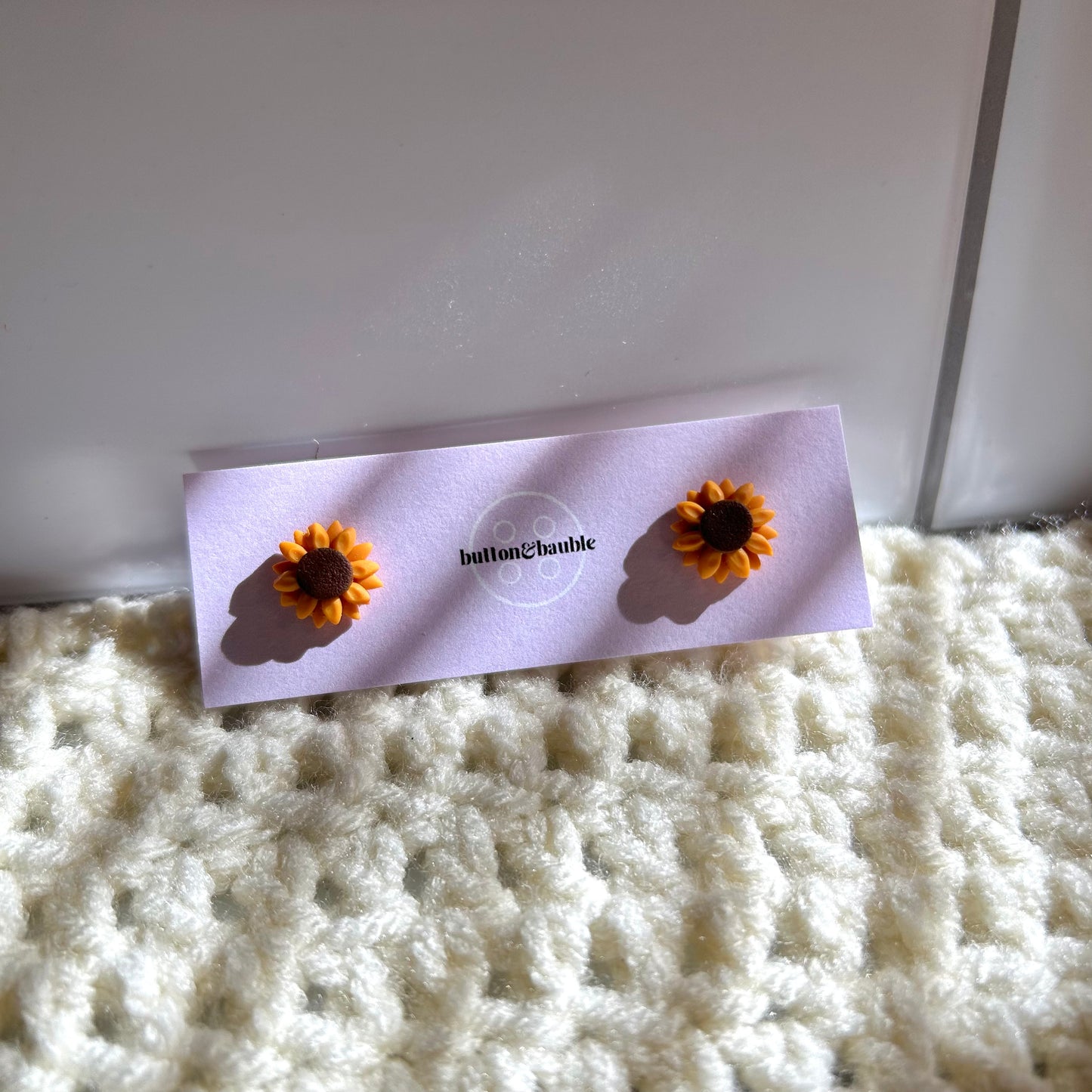 Small Sunflower Studs