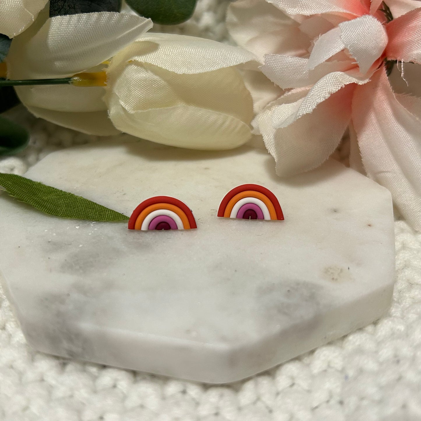 Pride Flag Rainbow Studs