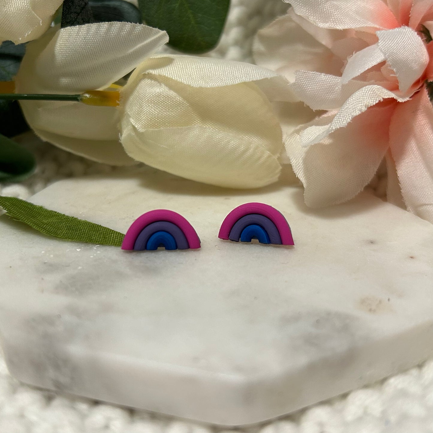 Pride Flag Rainbow Studs