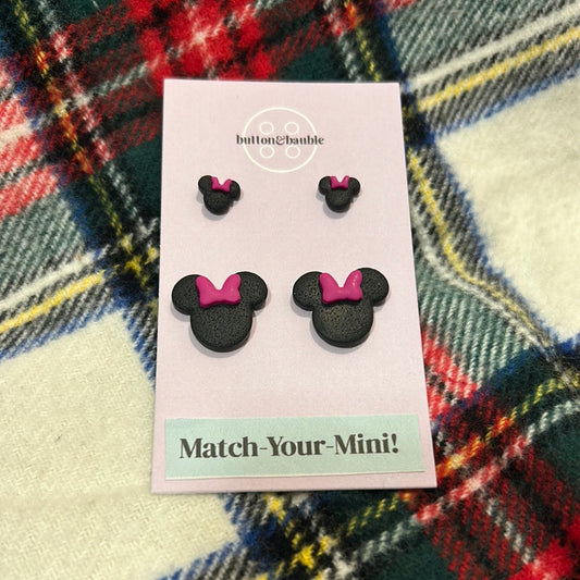 Match-Your-Mini Mrs. Mouse Studs