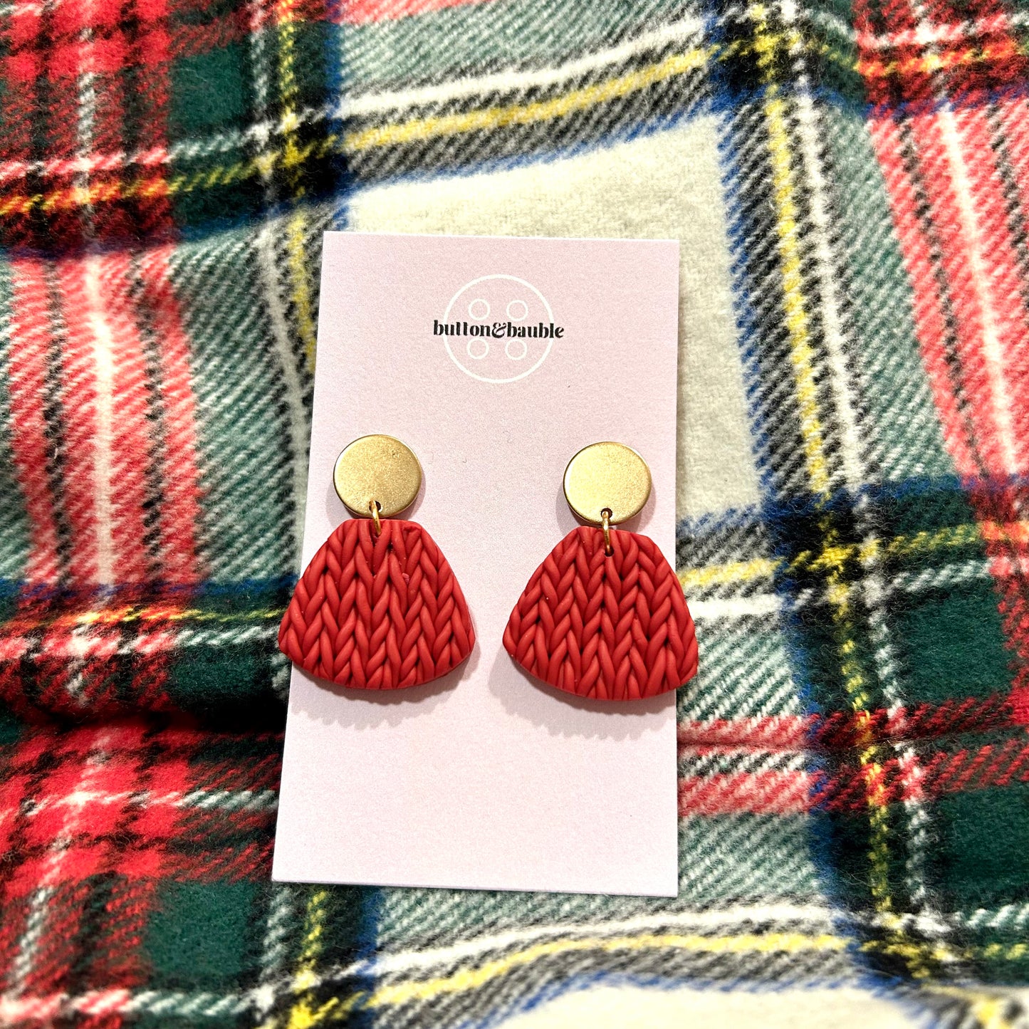 Red Sweater Dangles