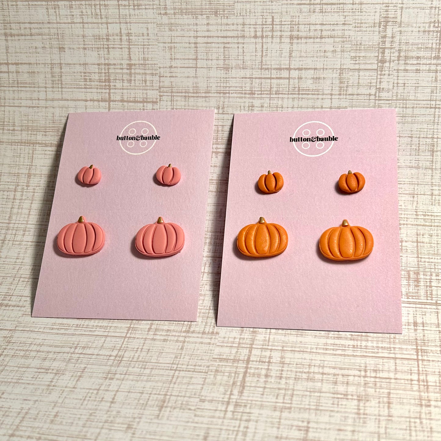 Match-Your-Mini Pumpkin Studs