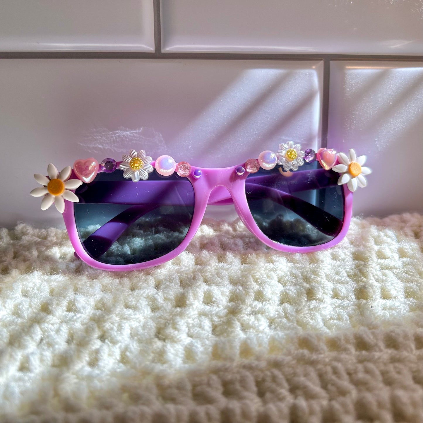 Purple Daisy Chain Kids Sunglasses