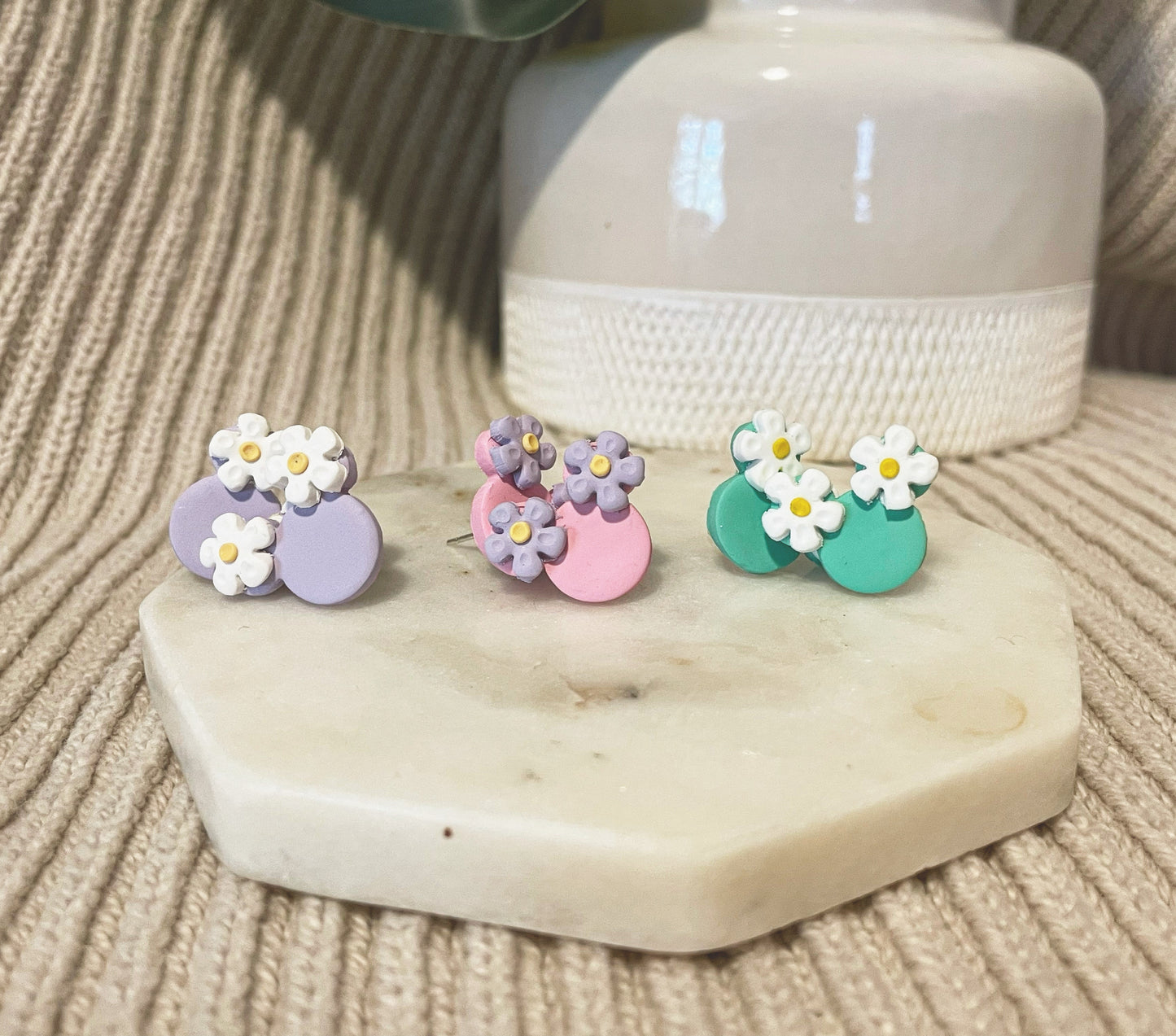 Floral Main Mouse Studs