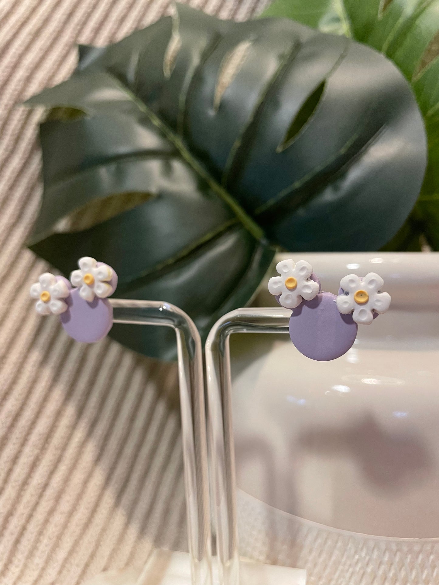 Floral Main Mouse Studs