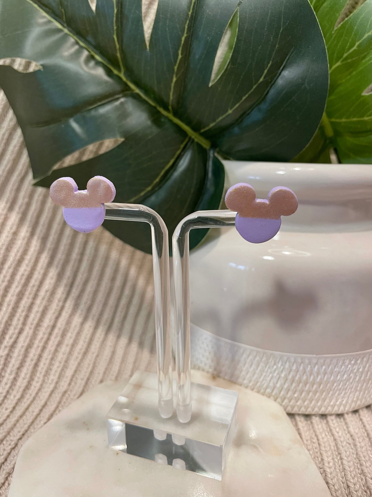 Main Mouse Studs - Two Tone